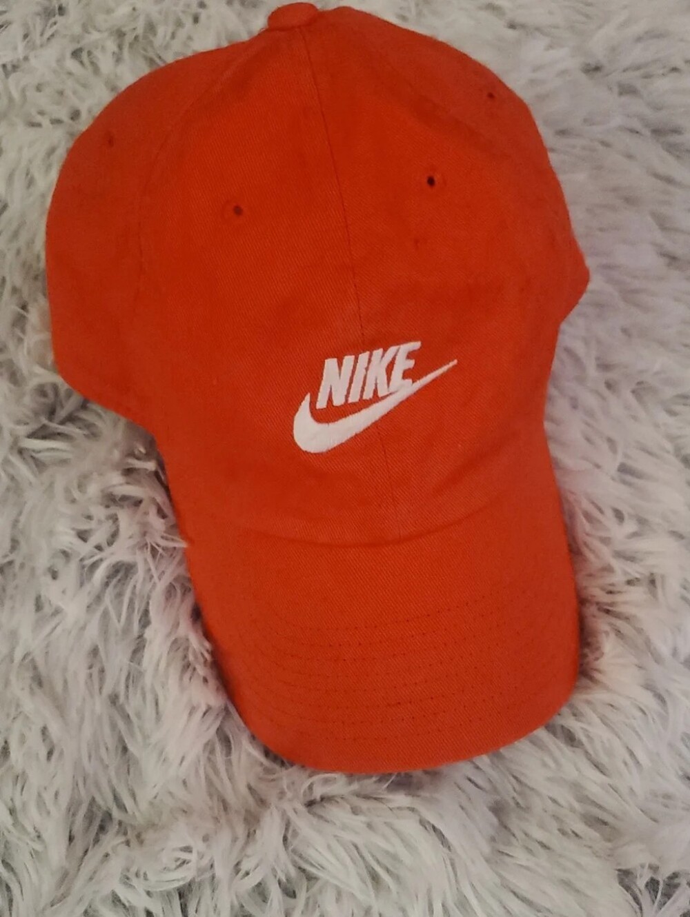 Nike Red Heritage 86 Embroidered Logo Adjustable Baseball Cap Hat